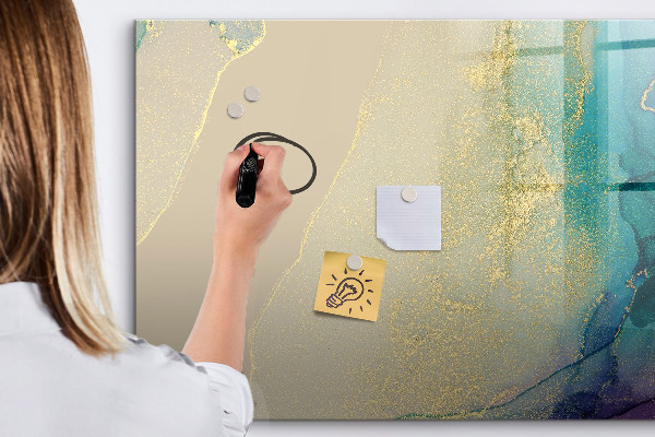 Dry erase board magnetic A stylish board for notes and photos