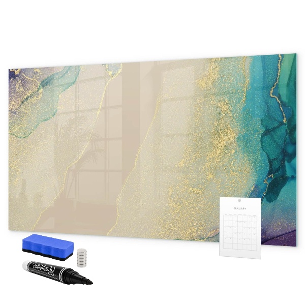 Dry erase board magnetic A stylish board for notes and photos