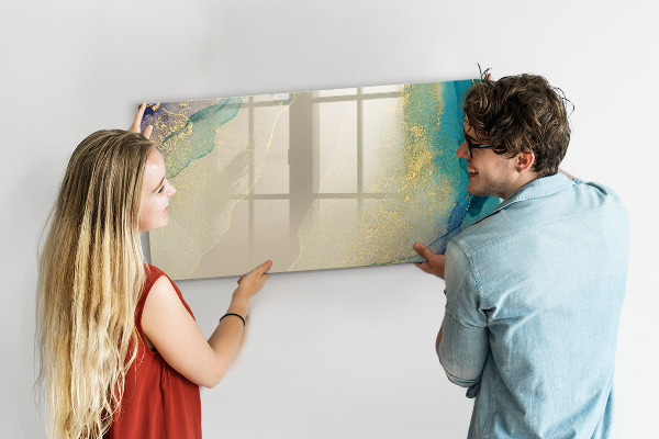 Dry erase board magnetic A stylish board for notes and photos