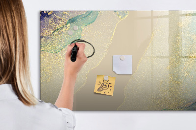 Dry erase board magnetic A stylish board for notes and photos
