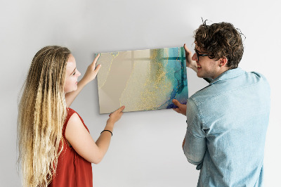 Dry erase board magnetic A stylish board for notes and photos