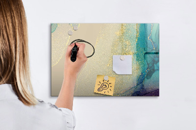 Dry erase board magnetic A stylish board for notes and photos