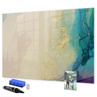 Dry erase board magnetic A stylish board for notes and photos