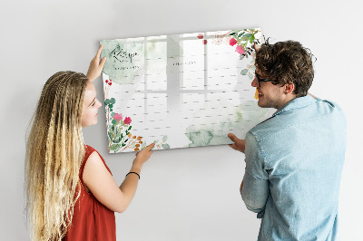 Dry erase board magnetic A recipe for memories and inspiration