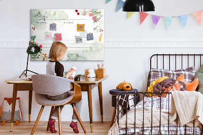Dry erase board magnetic A recipe for memories and inspiration