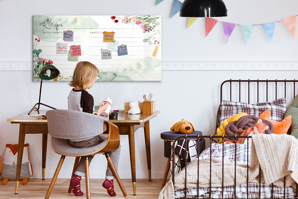 Dry erase board magnetic A recipe for memories and inspiration