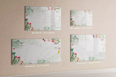 Dry erase board magnetic A recipe for memories and inspiration