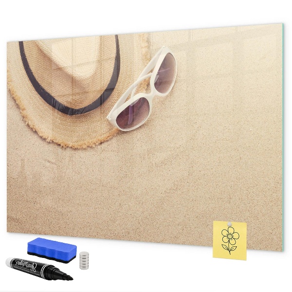 Dry erase board magnetic Summer Memories on a Cork Board