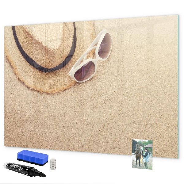 Dry erase board magnetic Summer Memories on a Cork Board