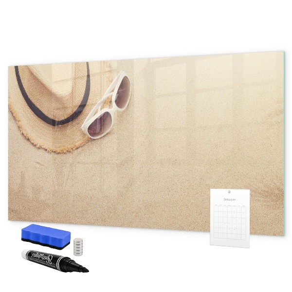Dry erase board magnetic Summer Memories on a Cork Board