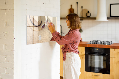Dry erase board magnetic Summer Memories on a Cork Board