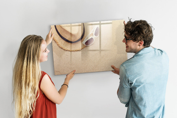 Dry erase board magnetic Summer Memories on a Cork Board