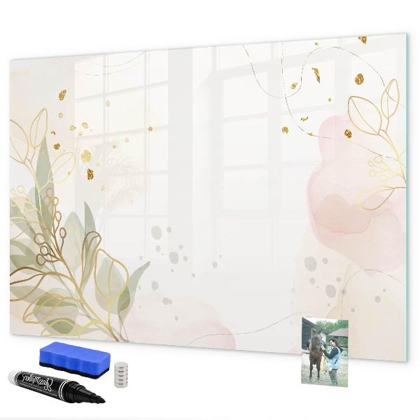 Dry erase board magnetic A stylish board for presenting photos