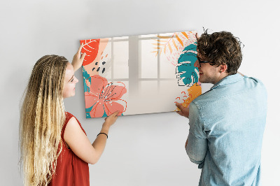 Magnetic dry erase board Creative memory pin board