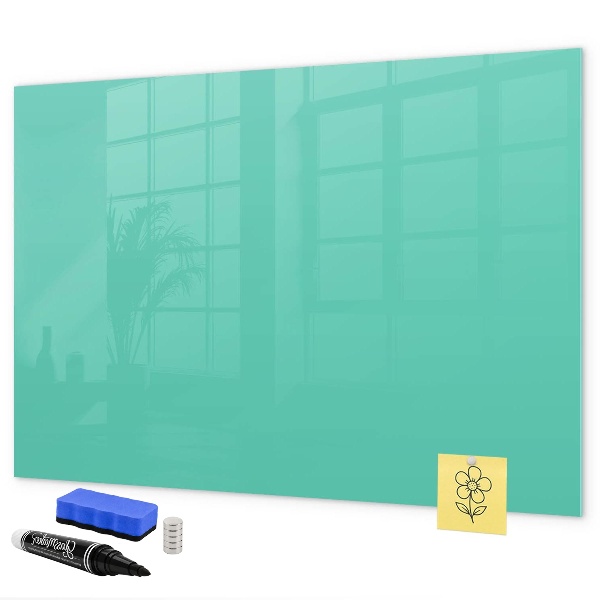 A colorful board for notes and photos
