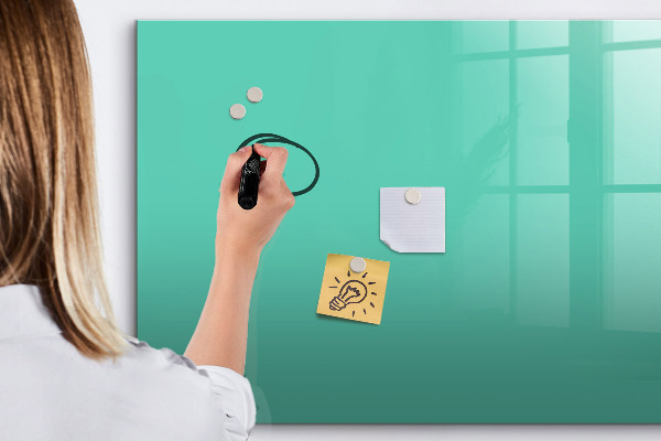 Dry erase board magnetic A colorful board for notes and photos