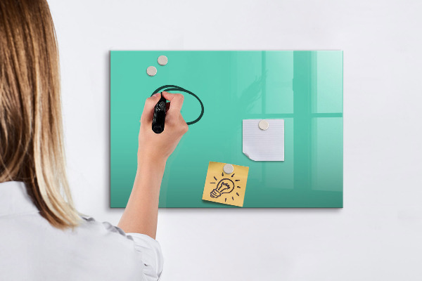 Dry erase board magnetic A colorful board for notes and photos