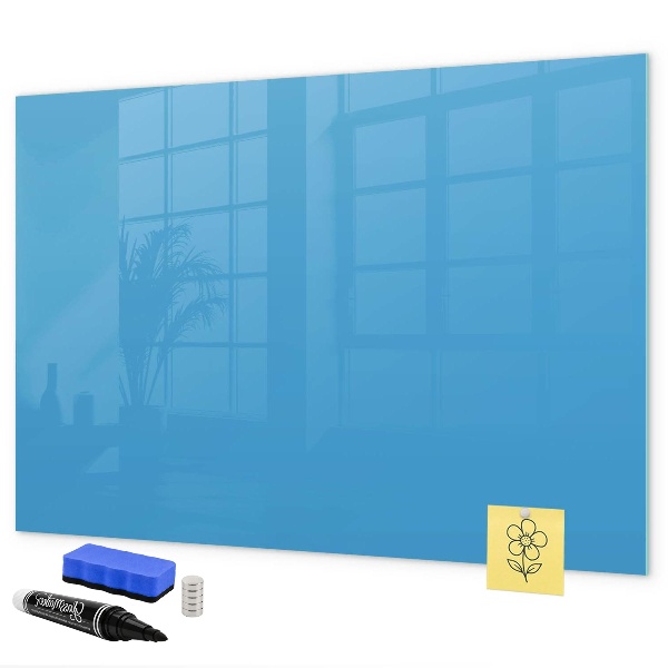 A colorful board for notes and photos