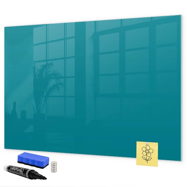 A colorful board for notes and photos