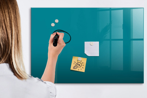 Dry erase board magnetic A colorful board for notes and photos