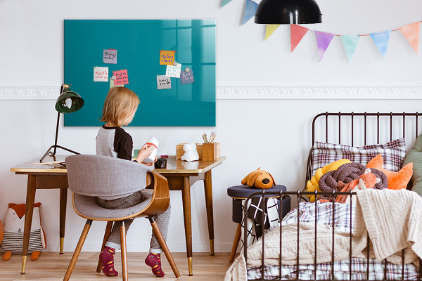 Dry erase board magnetic A colorful board for notes and photos