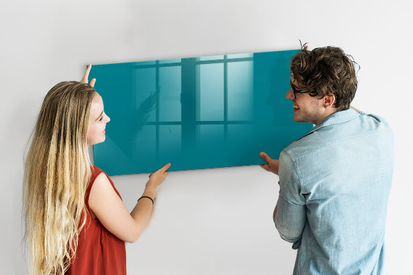 Dry erase board magnetic A colorful board for notes and photos