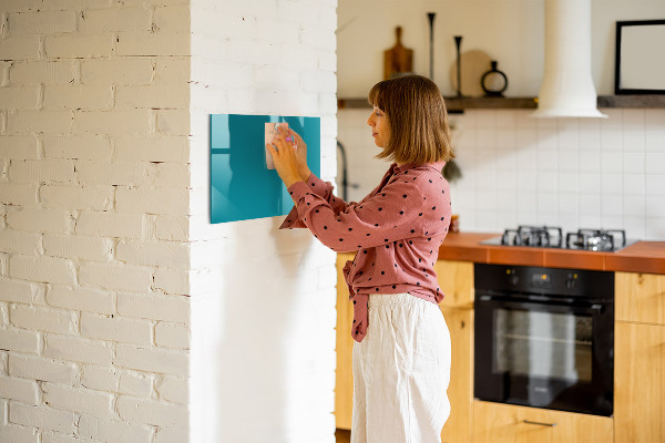 Dry erase board magnetic A colorful board for notes and photos