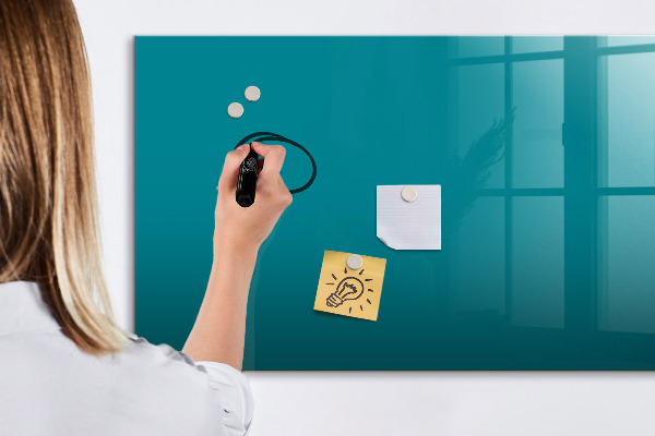 Dry erase board magnetic A colorful board for notes and photos
