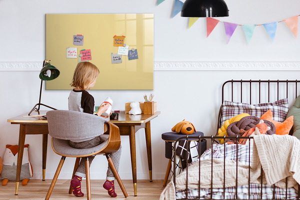 Magnetic dry erase board A cozy place for memories and notes