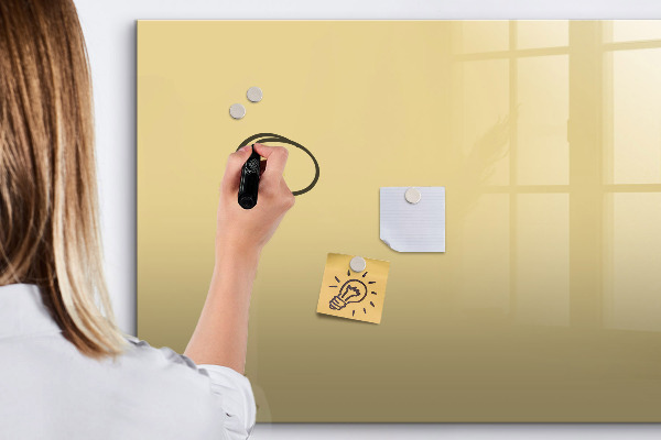 Magnetic dry erase board A cozy place for memories and notes