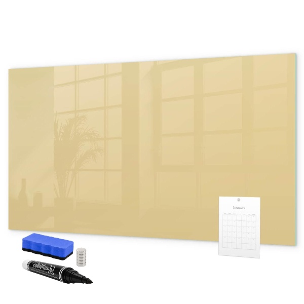 Magnetic dry erase board A cozy place for memories and notes