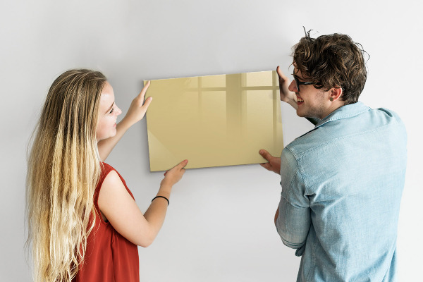 Magnetic dry erase board A cozy place for memories and notes