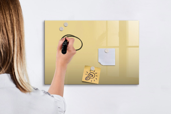 Magnetic dry erase board A cozy place for memories and notes