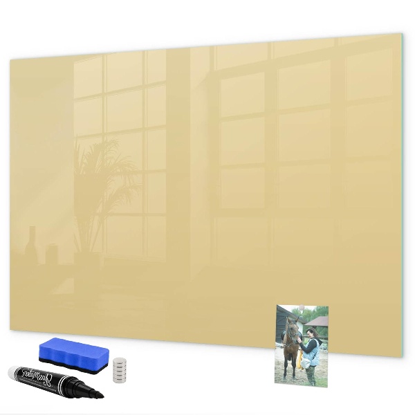 Magnetic dry erase board A cozy place for memories and notes