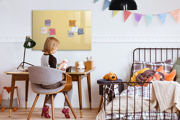 Magnetic dry erase board A cozy place for memories and notes