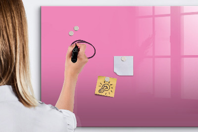Dry erase board magnetic Pink board for notes and photos