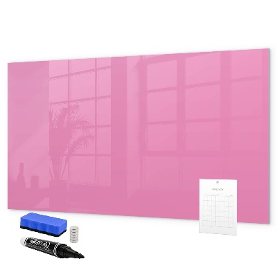 Dry erase board magnetic Pink board for notes and photos