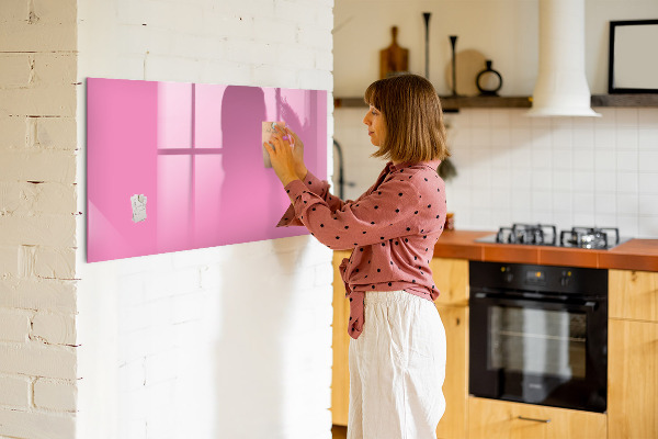 Dry erase board magnetic Pink board for notes and photos