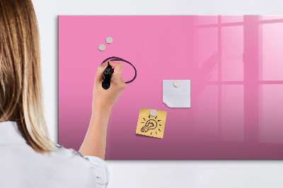 Dry erase board magnetic Pink board for notes and photos