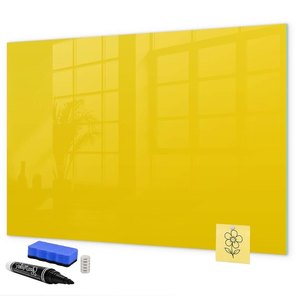 A colorful board for notes and photos