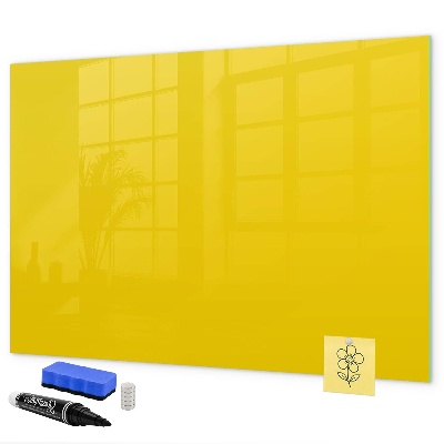Magnetic dry erase board A colorful board for notes and photos