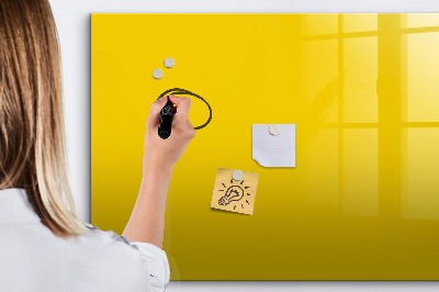 Magnetic dry erase board A colorful board for notes and photos