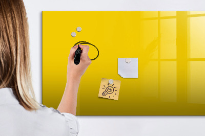 Magnetic dry erase board A colorful board for notes and photos