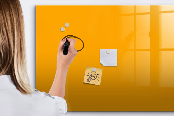 Dry erase board magnetic A colorful board for notes and photos