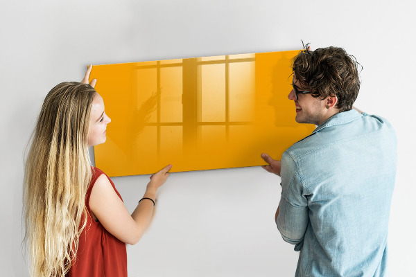 Dry erase board magnetic A colorful board for notes and photos