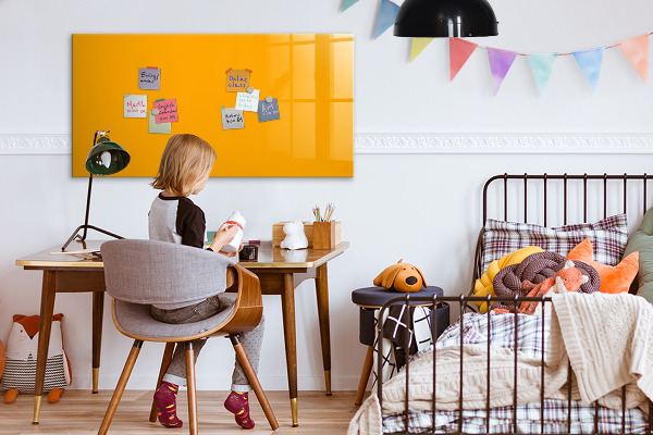 Dry erase board magnetic A colorful board for notes and photos