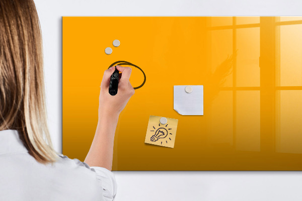 Dry erase board magnetic A colorful board for notes and photos