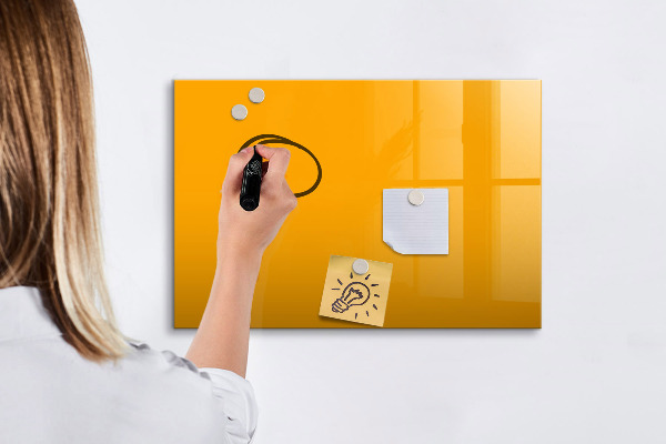 Dry erase board magnetic A colorful board for notes and photos