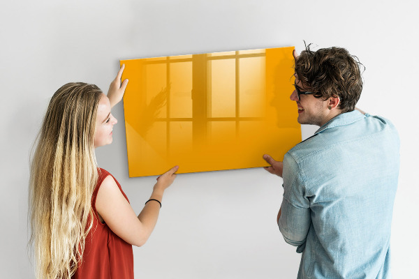 Dry erase board magnetic A colorful board for notes and photos