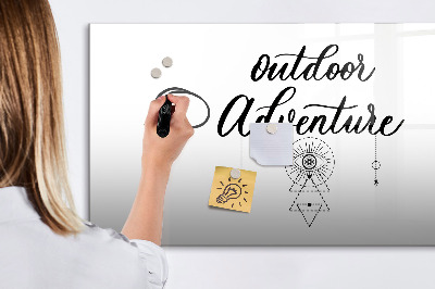 Dry erase board magnetic Outdoor adventures